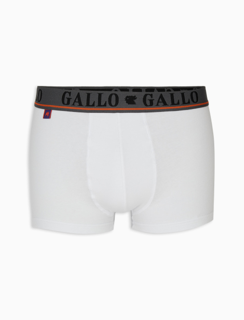 Men's white cotton boxer shorts | Gallo 1927 - Official Online Shop