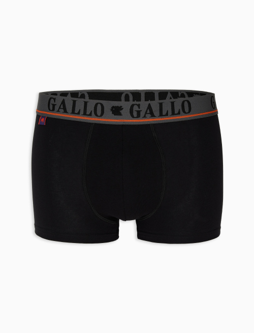Men's black cotton boxer shorts | Gallo 1927 - Official Online Shop
