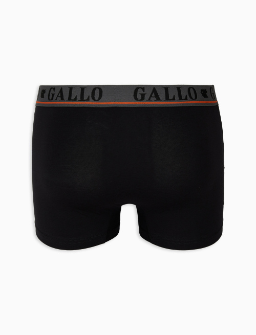 Men's black cotton boxer shorts - Underwear | Gallo 1927 - Official Online Shop
