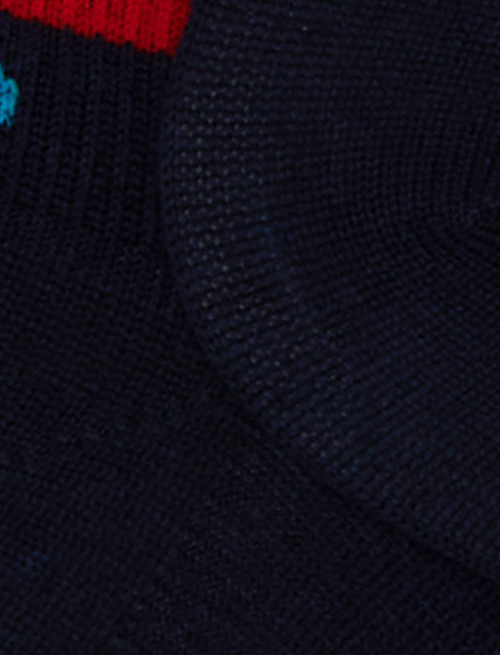 Men's plain ocean blue cotton sneaker socks - Man | Gallo 1927 - Official Online Shop