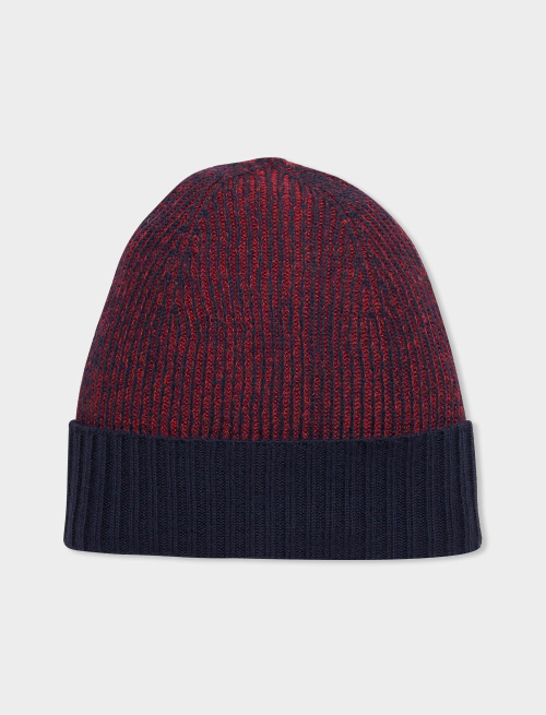 Men's royal beanie in plated virgin wool - Accessories | Gallo 1927 - Official Online Shop