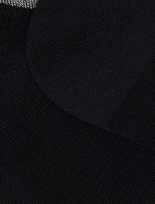 Men's cotton sneakers plain black - Invisible | Gallo 1927 - Official Online Shop