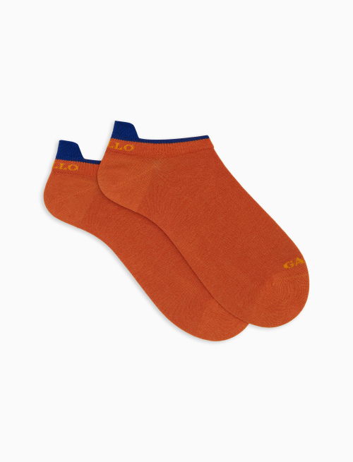 Men's cotton sneakers plain orange - New In | Gallo 1927 - Official Online Shop