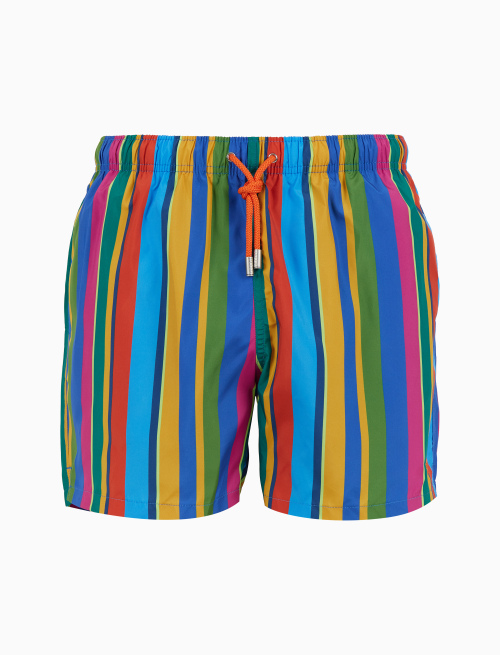 Boxer mare uomo righe multicolor blu - Beachwear | Gallo 1927 - Official Online Shop