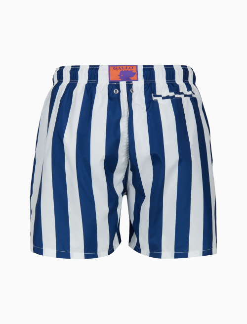 Boxer mare uomo righe bicolore blu - Beachwear | Gallo 1927 - Official Online Shop