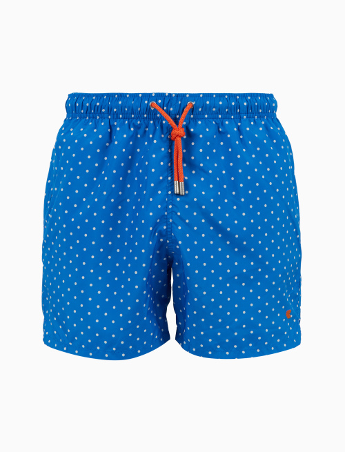 Boxer mare uomo fantasia pois azzurro - Beachwear | Gallo 1927 - Official Online Shop