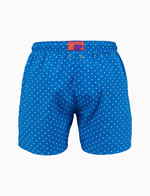 Boxer mare uomo fantasia pois azzurro - Beachwear | Gallo 1927 - Official Online Shop