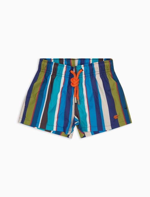 Boxer mare bambino righe multicolor blu - Beachwear | Gallo 1927 - Official Online Shop
