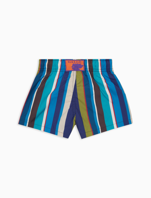 Boxer mare bambino righe multicolor blu - Beachwear | Gallo 1927 - Official Online Shop