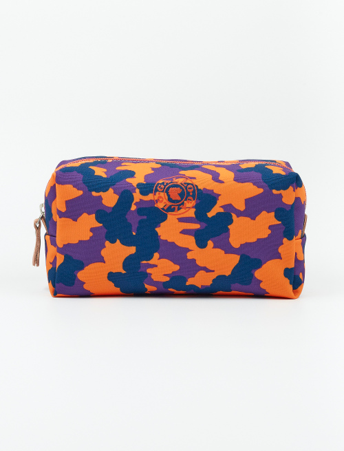 Unisex strelizia polyester bowler clutch with camouflage motif - Small Leather goods | Gallo 1927 - Official Online Shop