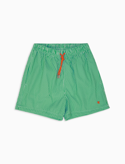 Men's clover polyester swim shorts with seersucker motif - The SS Edition | Gallo 1927 - Official Online Shop