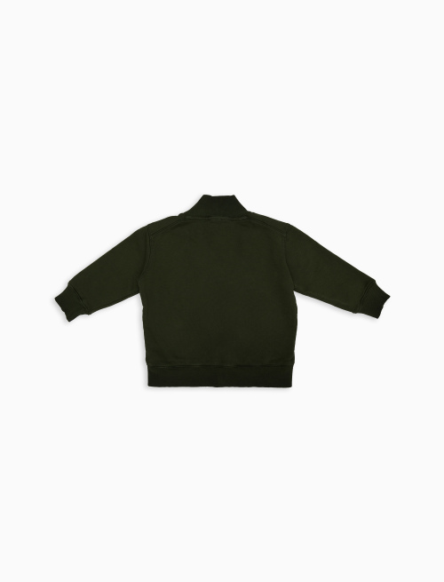 Kids' plain green sweatshirt - Black Friday Kids | Gallo 1927 - Official Online Shop