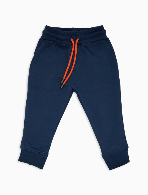 Pantaloni bambino blu tinta unita - Abbigliamento Bambino | Gallo 1927 - Official Online Shop