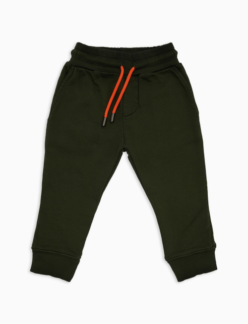 Kids' plain green trousers - Black Friday Kids | Gallo 1927 - Official Online Shop
