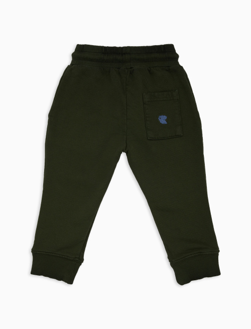 Kids' plain green trousers - Black Friday Kids | Gallo 1927 - Official Online Shop