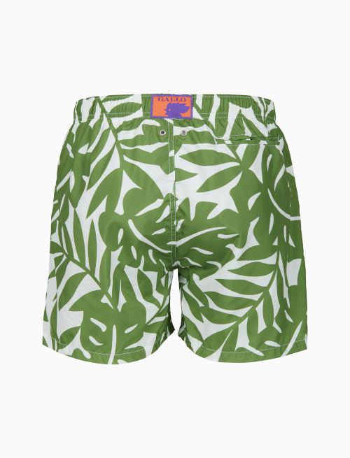 Boxer mare uomo fantasia foglie bicolor verde - Mare | Gallo 1927 - Official Online Shop