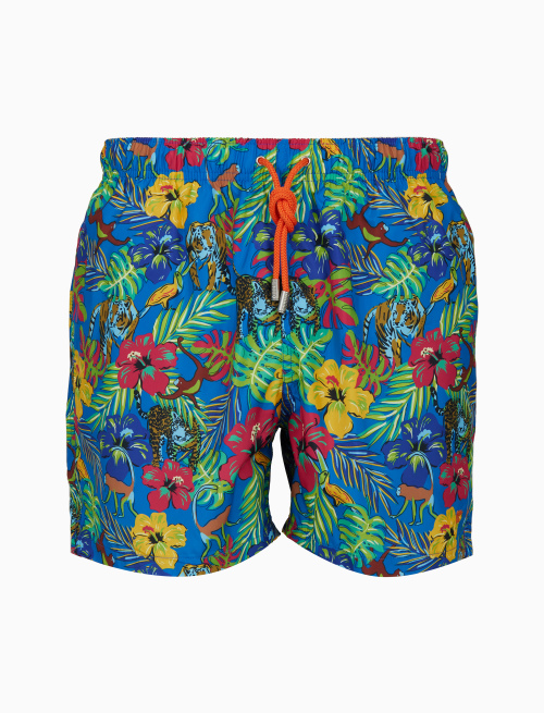 Boxer mare uomo fantasia jungla azzurro - Mare | Gallo 1927 - Official Online Shop