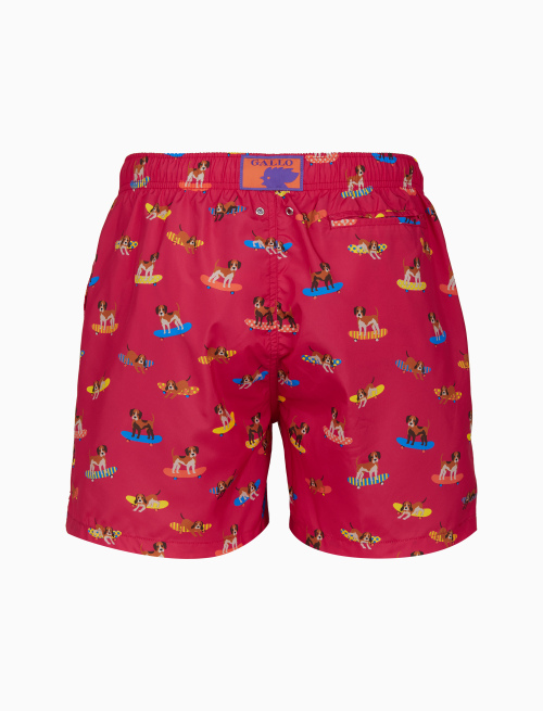 Boxer mare uomo fantasia cani fucsia - Mare | Gallo 1927 - Official Online Shop