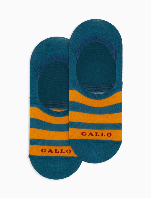 Solette unisex cotone a righe bicolore verde - Solette | Gallo 1927 - Official Online Shop