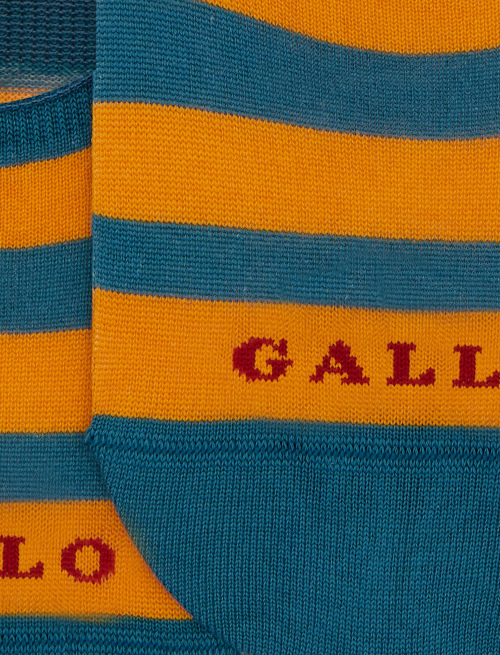 Solette unisex cotone a righe bicolore verde - Solette | Gallo 1927 - Official Online Shop