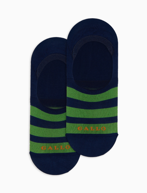 Solette unisex cotone a righe bicolore blu - Solette | Gallo 1927 - Official Online Shop