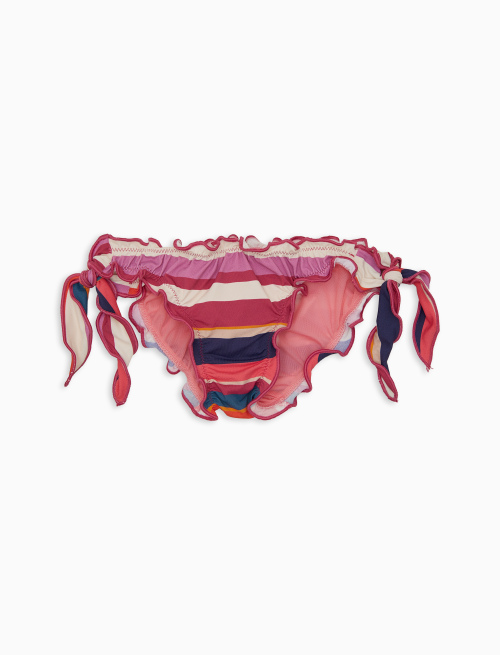 Slip mare bambina righe mluticolor bianco - Beachwear | Gallo 1927 - Official Online Shop