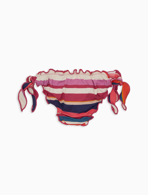 Slip mare bambina righe mluticolor bianco - Beachwear | Gallo 1927 - Official Online Shop