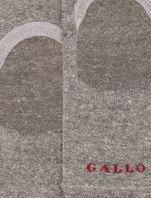 Unisex plain insoles in gray linen and cotton - New In | Gallo 1927 - Official Online Shop