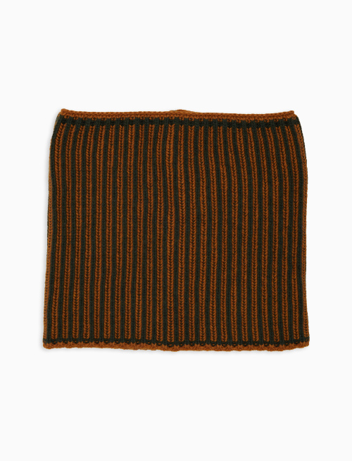 Scaldacollo unisex lana, viscosa e cashmere verde costa vanisé | Gallo 1927 - Official Online Shop