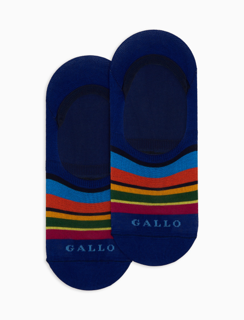 Soletta unisex cotone righe multicolor blu - Solette | Gallo 1927 - Official Online Shop