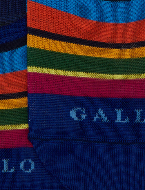 Soletta unisex cotone righe multicolor blu - Solette | Gallo 1927 - Official Online Shop