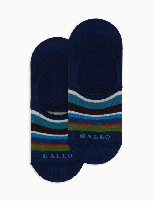 Soletta unisex cotone righe multicolor blu - Solette | Gallo 1927 - Official Online Shop