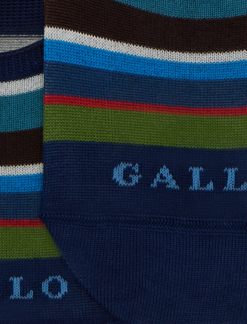 Soletta unisex cotone righe multicolor blu - Solette | Gallo 1927 - Official Online Shop