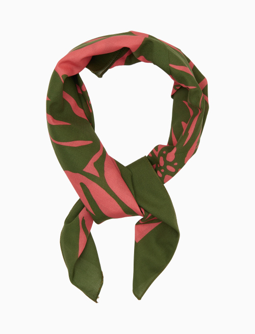 Bandana unisex cotone fantasia fiori rosa - Donna | Gallo 1927 - Official Online Shop