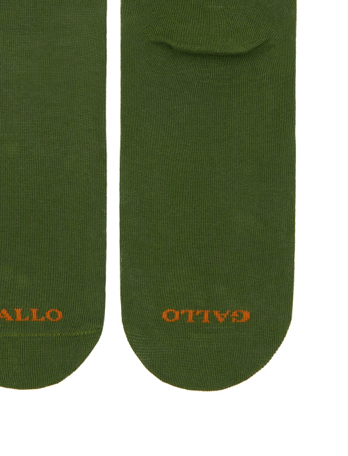 Women's short cotton socks, green with Colosseum in Rome pattern - Socks | Gallo 1927 - Official Online Shop