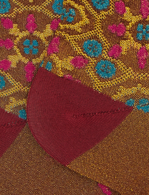 Women's long viscose socks with burgundy tile pattern - Woman | Gallo 1927 - Official Online Shop