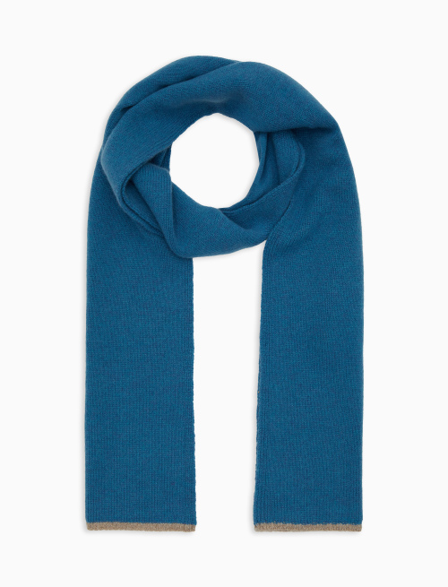 Sciarpa unisex puro cashmere azzurra tinta unita - Accessori | Gallo 1927 - Official Online Shop
