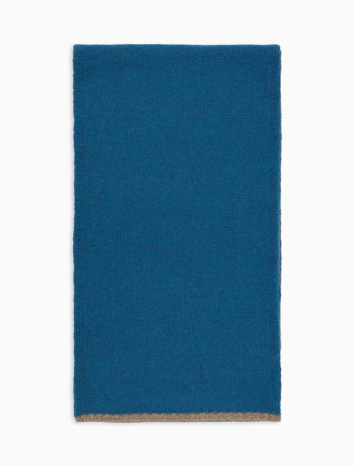 Sciarpa unisex puro cashmere azzurra tinta unita - Accessori | Gallo 1927 - Official Online Shop