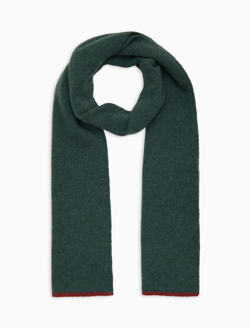 Sciarpa unisex puro cashmere verde tinta unita - Accessori | Gallo 1927 - Official Online Shop