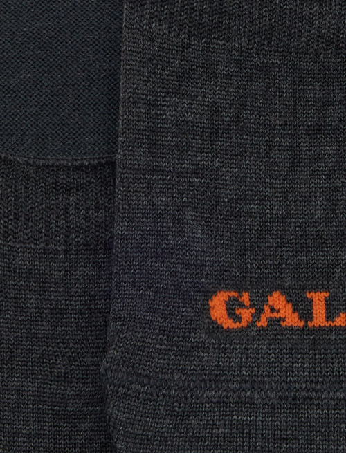 Unisex solid gray item in wool, silk, and cashmere - Peds | Gallo 1927 - Official Online Shop