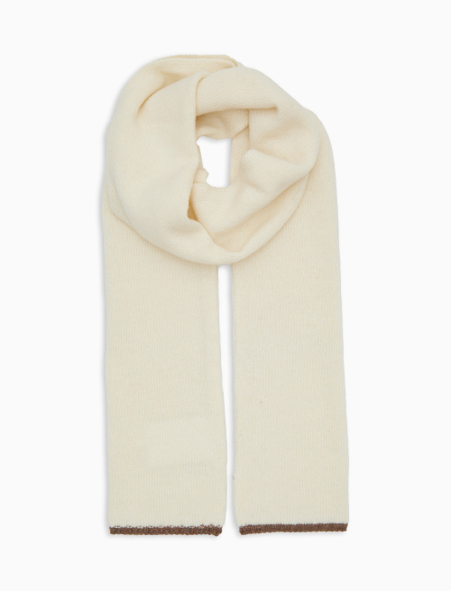 Sciarpa unisex lana bianca tinta unita - Accessori | Gallo 1927 - Official Online Shop