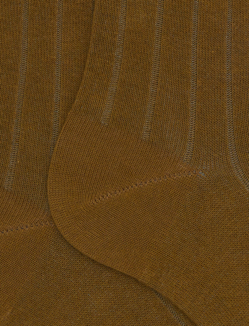 Women's short green cotton socks with ribbed cuff - Woman | Gallo 1927 - Official Online Shop