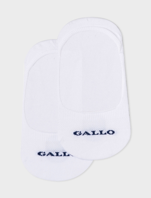 Women's plain white cotton invisible socks - Peds | Gallo 1927 - Official Online Shop