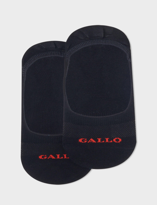 Women's plain black cotton invisible socks - Peds | Gallo 1927 - Official Online Shop