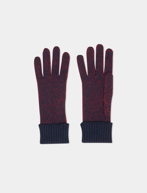 Men's royal gloves in plated virgin wool - Accessories | Gallo 1927 - Official Online Shop