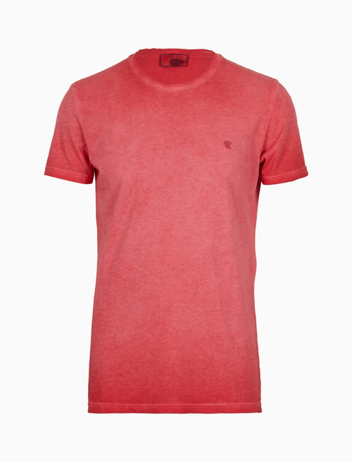 T-shirt girocollo unisex cotone gerbera tinto capo tinta unita - Abbigliamento | Gallo 1927 - Official Online Shop