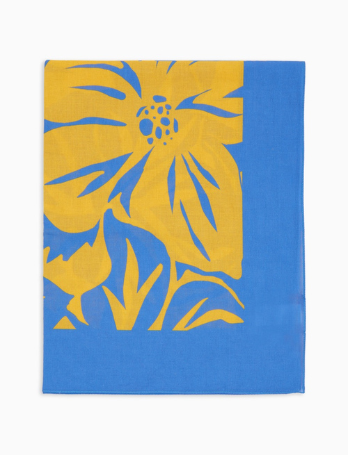 Bandana unisex cotone fantasia fiori giallo - Donna | Gallo 1927 - Official Online Shop