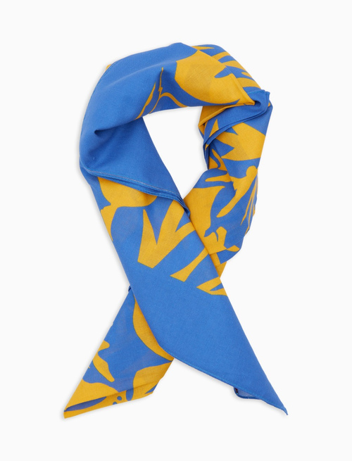 Bandana unisex cotone fantasia fiori giallo - Donna | Gallo 1927 - Official Online Shop