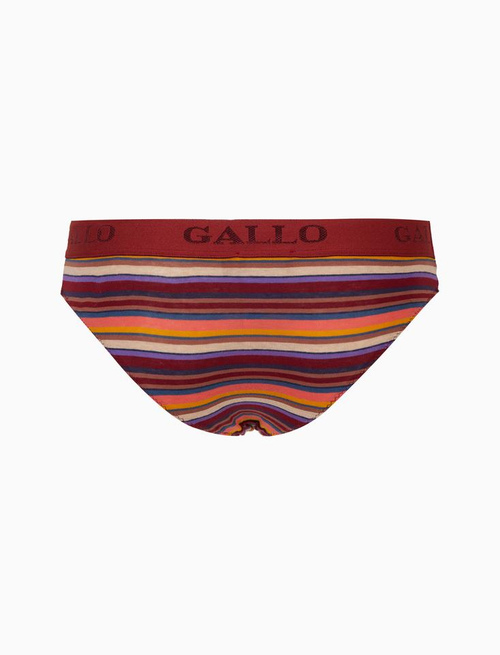 Women's cotton briefs with multicolored stripes - Underwear | Gallo 1927 - Official Online Shop