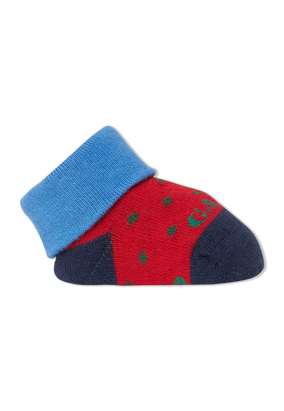 Kids' red cotton booties with polka dots - Gallo 1927 - Official Online Shop